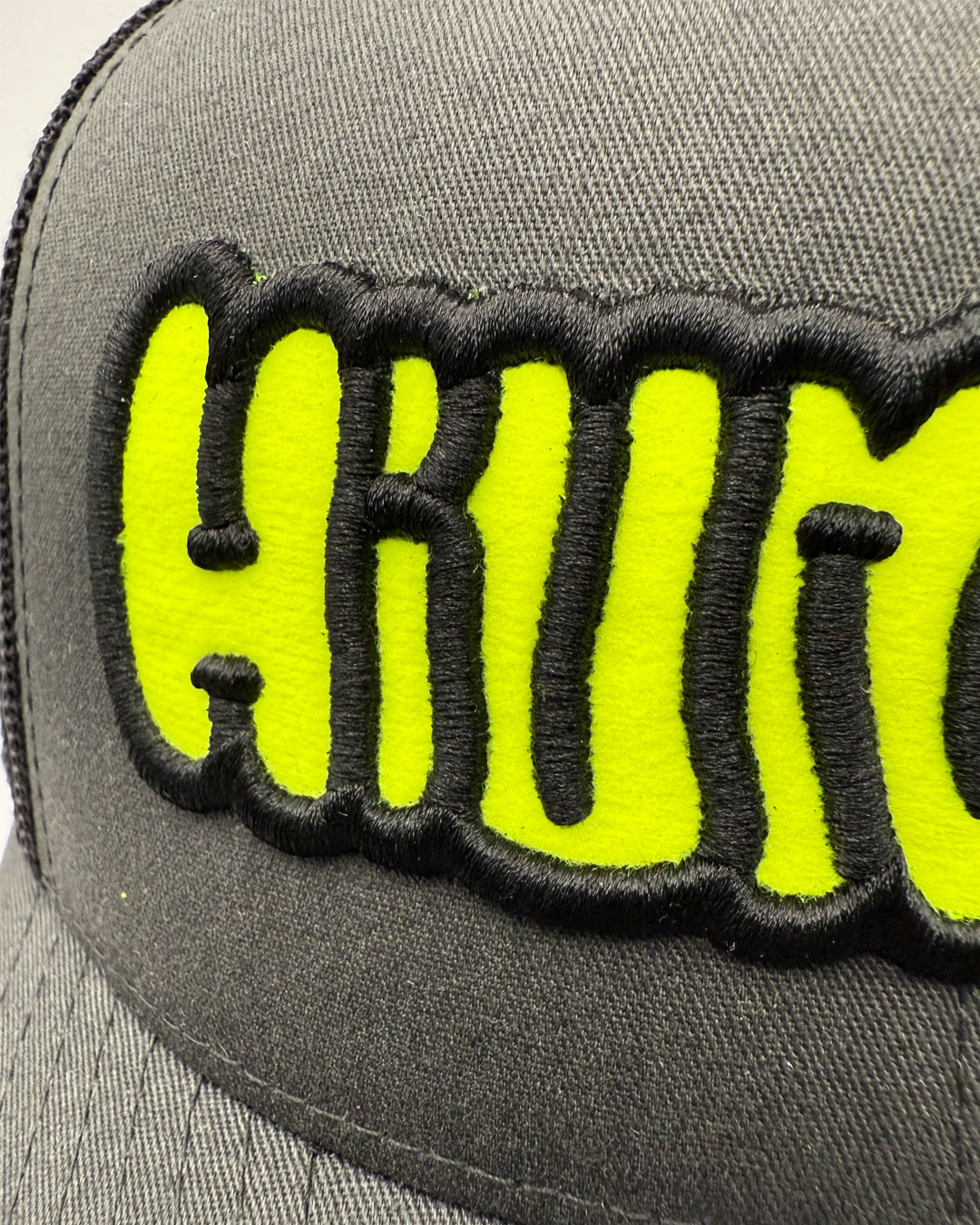 Trucker "HUMAN" Charcoal & Neon
