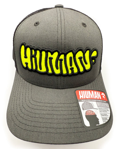 Trucker "HUMAN" Charcoal & Neon